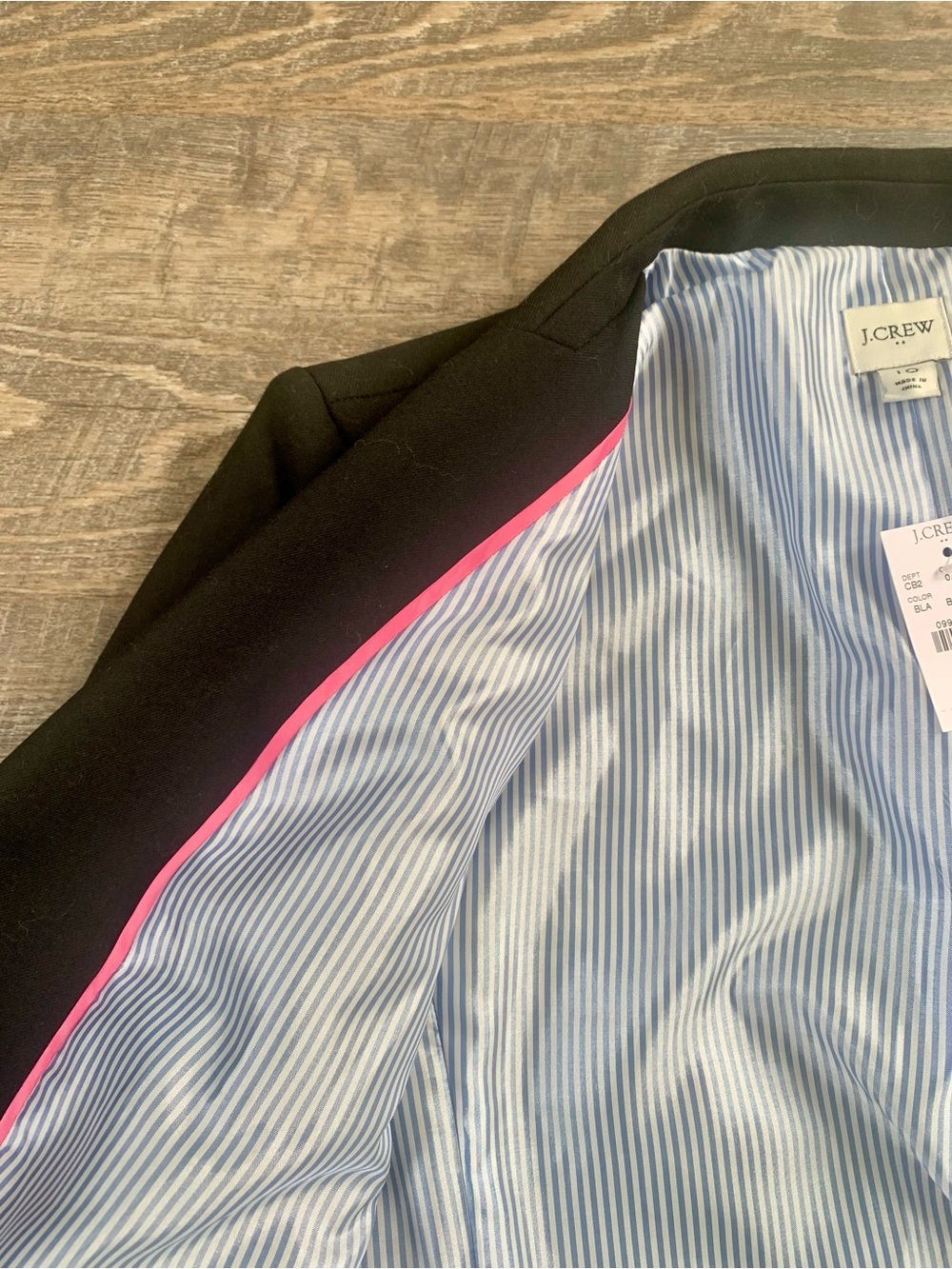 J.Crew Dark Academia Classic Black Women's Blazer - Tailored Two-Button Jacket - Picture 8 of 10
